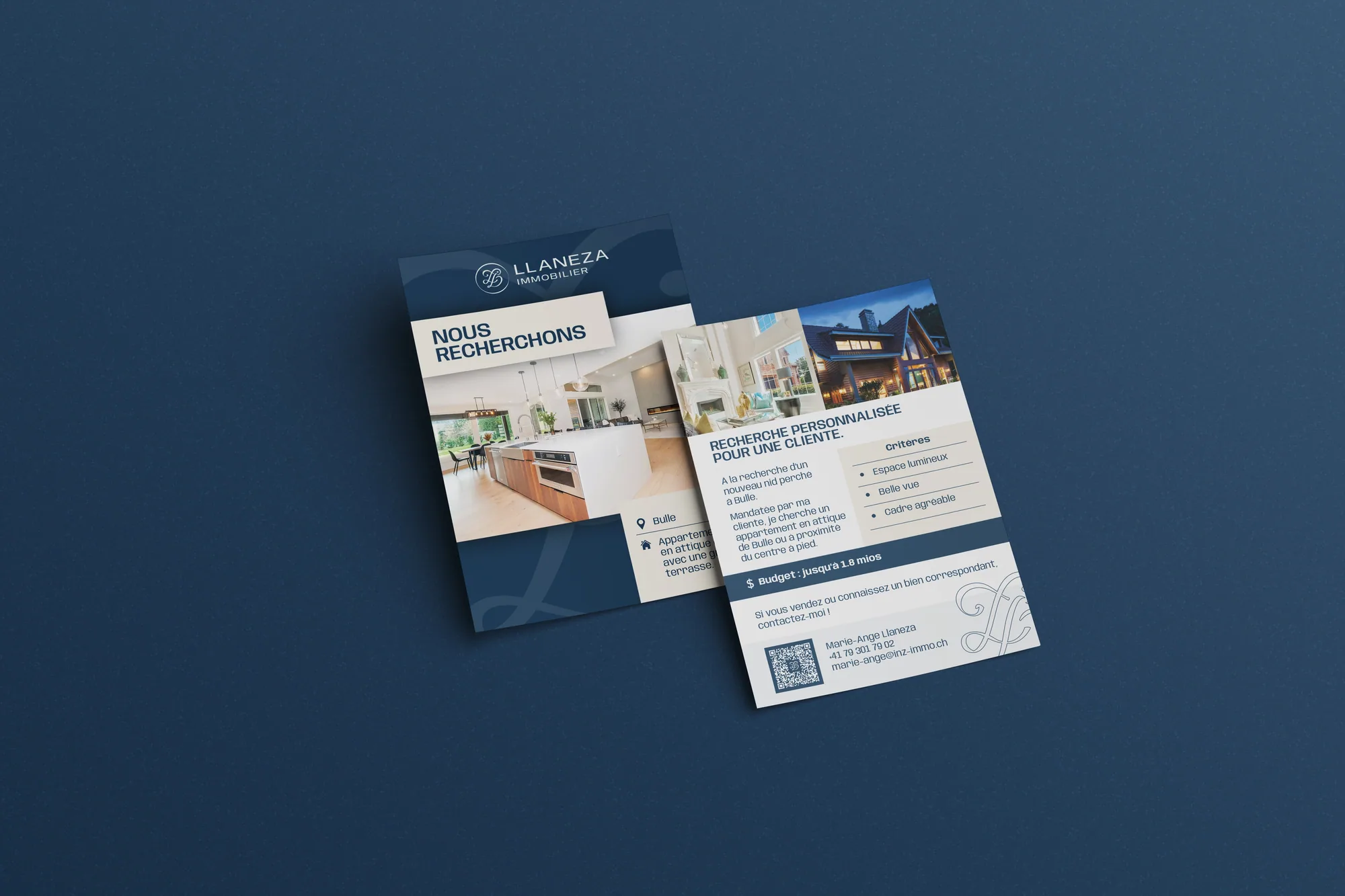 Llaneza Immobilier — Identité visuelle