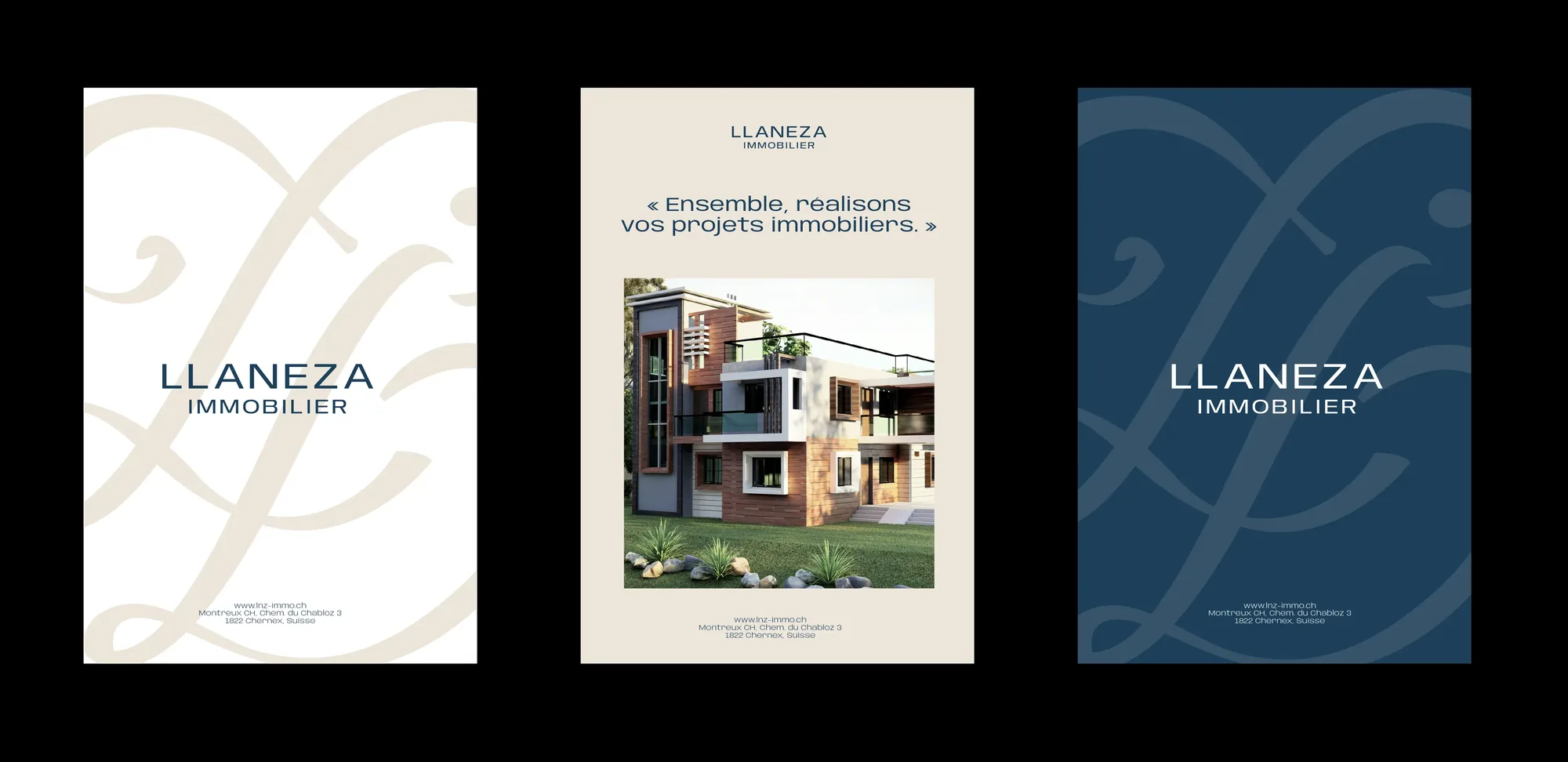 Llaneza Immobilier — Identité visuelle